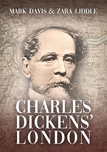 Book cover featuring a portrait of Charles Dickens over a map.