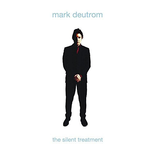 Album cover for Mark Deutrom’s “The Silent Treatment” featuring a silhouetted man.