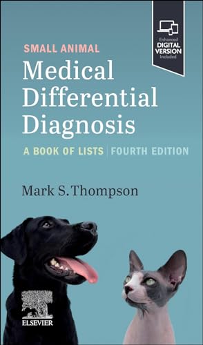 Book cover: "Small Animal Medical Differential Diagnosis" with dog and cat.
