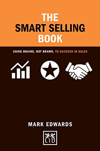 Book cover with orange and dark brown, featuring sales-related icons.
