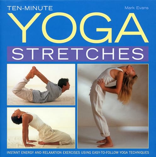 Book cover with yoga poses, serene background, and calming colors, likely featuring a woman.
