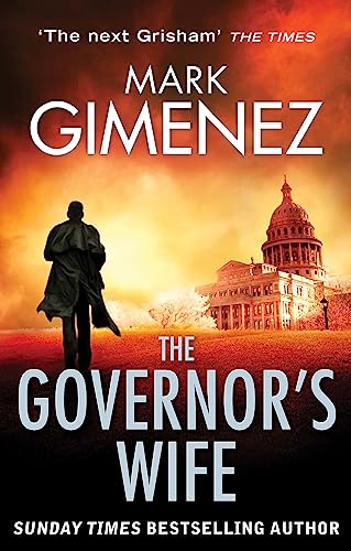 Book cover for "The Governor's Wife" featuring a man and capitol building.