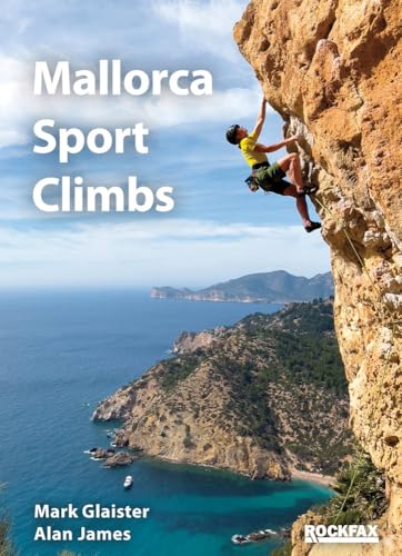Book cover: “Mallorca Sport Climbs” with a climber on a rocky cliff.