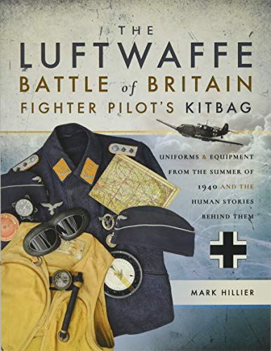 Book cover showing Luftwaffe pilot uniform, flight gear, and a fighter plane in flight.