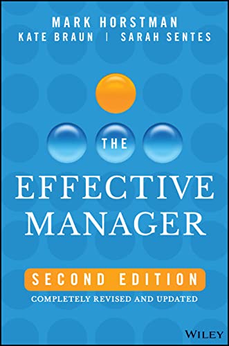 Book cover: "The Effective Manager," second edition, blue and orange design.