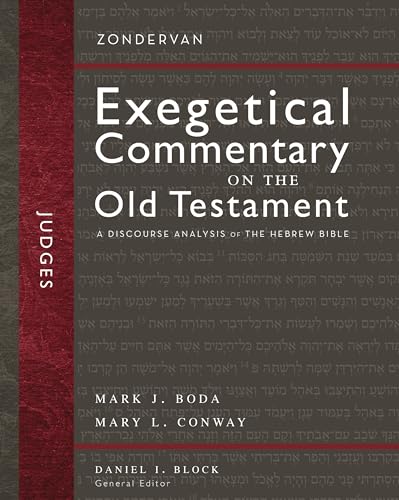 Book cover titled Judges: A Discourse Analysis of the Hebrew Bible with Hebrew text background.
