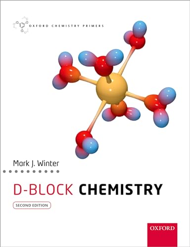 Book cover: "D-Block Chemistry" with a molecular model illustration.