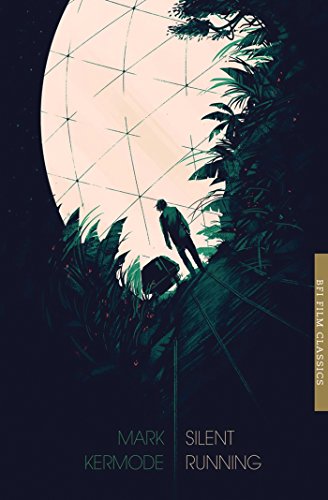 Book cover: man with suitcase amidst lush greenery, large moon backdrop.