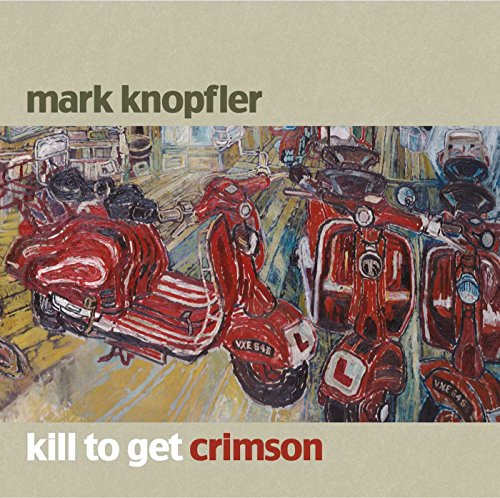 CD cover for Mark Knopfler’s “Kill To Get Crimson” featuring painted scooters.