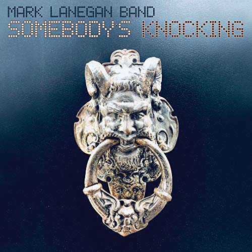 CD cover for Mark Lanegan Band’s “Somebody’s Knocking” featuring a gargoyle.