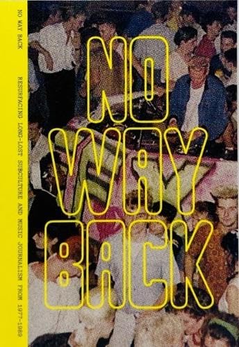 Book cover featuring a grainy crowd scene with large yellow neon-style text overlay.