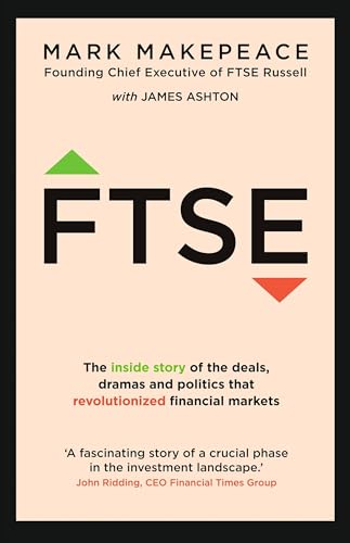 Book cover for “FTSE” with large black letters and green/red arrows.