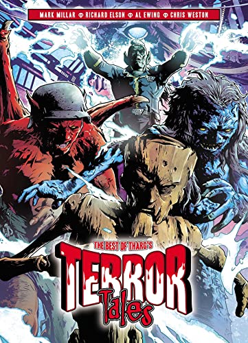 Comic book cover featuring monstrous figures and bold red title text.