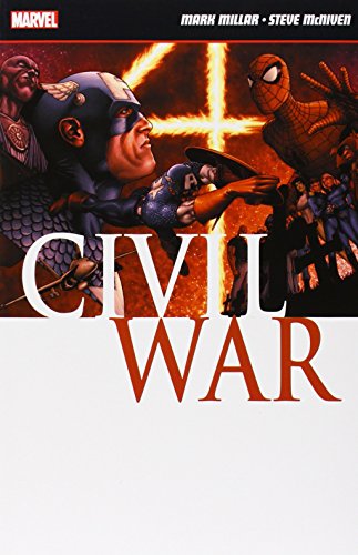 Comic book cover featuring Captain America and Spider-Man against a fiery background.