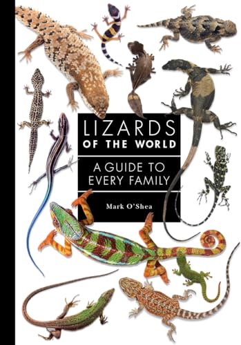 Book cover featuring various colorful lizards surrounding the title Lizards of the World.