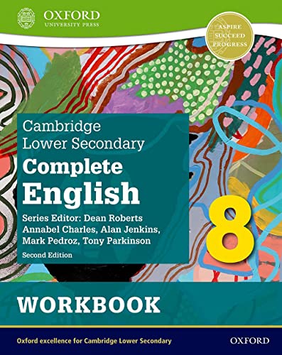 Cambridge Lower Secondary Complete English 8 workbook, second edition cover.