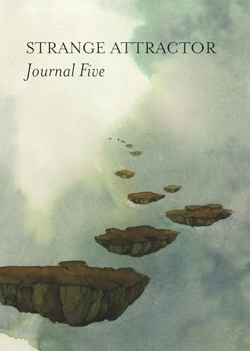 Book cover titled Strange Attractor Journal Five featuring floating islands against a cloudy background.