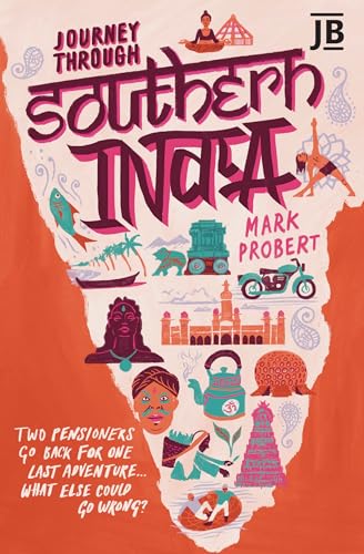 Book cover: illustrated map of Southern India with figures and objects.