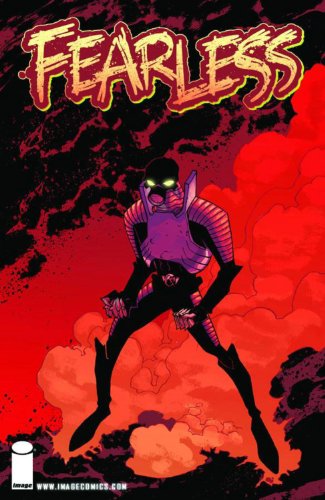 Comic book cover: robotic figure with glowing eyes against a red background.