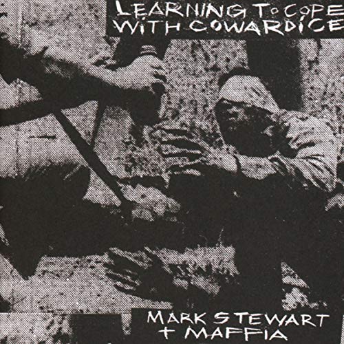 Black and white album cover featuring a distressed, fragmented portrait.