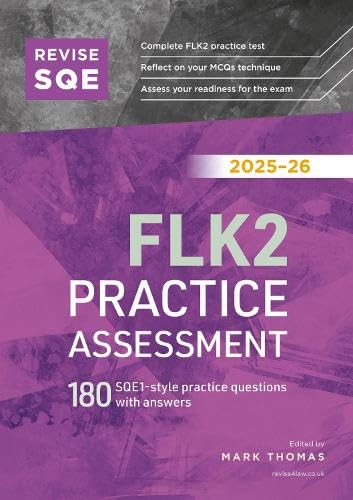 Purple book cover with “FLK2 Practice Assessment” and “2025-26” text.