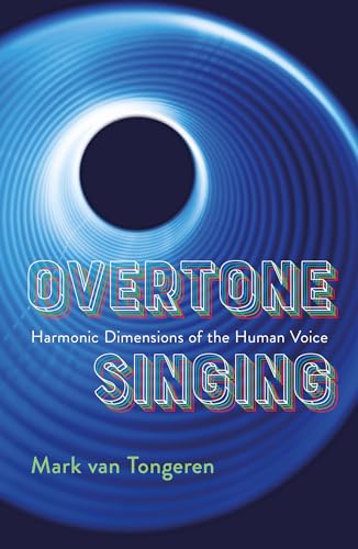 Book cover with swirling blue design and title “Overtone Singing.”