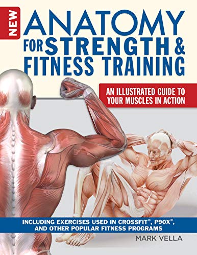 Book cover depicting anatomical illustrations of muscles and fitness exercises.