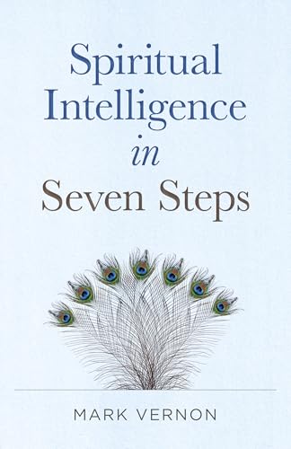 Book cover: "Spiritual Intelligence in Seven Steps" with peacock feathers.