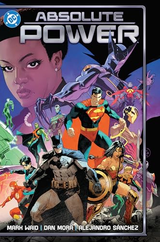 Comic book cover featuring Superman, Batman, Wonder Woman, and other DC heroes.