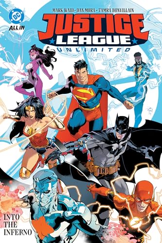Justice League Unlimited comic cover featuring Superman, Wonder Woman, and Batman.