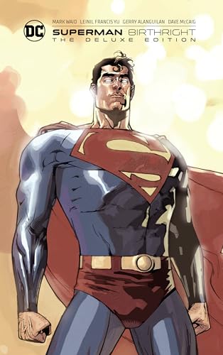 Superman stands against a bright, hazy background on the cover of a graphic novel.