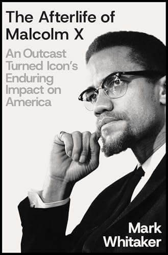 Book cover featuring a black and white portrait of Malcolm X wearing glasses.