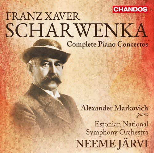 CD cover featuring a portrait of Franz Scharwenka and text details.
