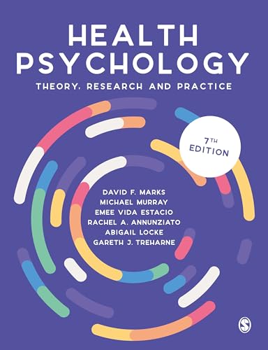 Textbook cover for Health Psychology: Theory, Research and Practice, 7th Edition, on purple background.