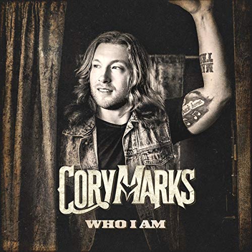 Cory Marks album cover: portrait of a man with tattoos, sepia tone.