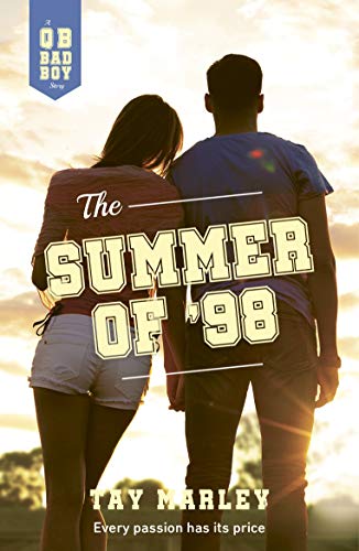 Book cover: couple embracing, sunset, title “The Summer of ‘98.”