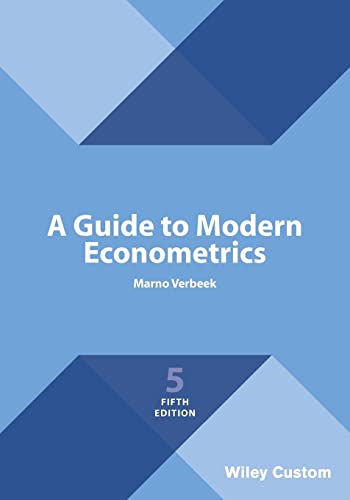 Book cover: "A Guide to Modern Econometrics," 5th Edition, by Marno Verbeek.