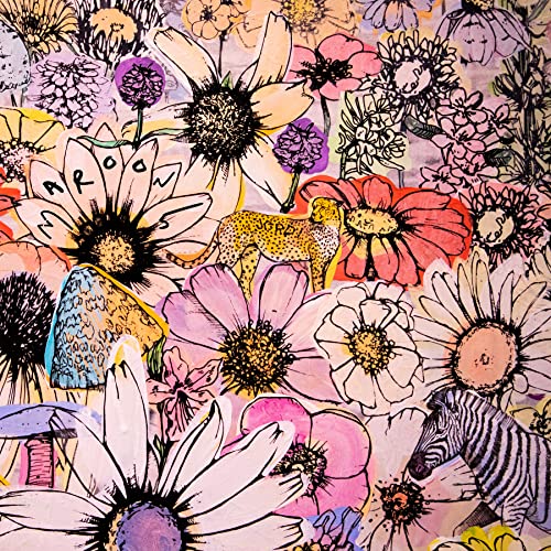 Maroon 5 "JORDI" CD cover with floral illustration and animal sketches.