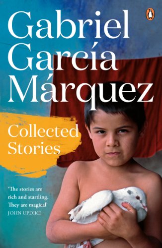 Book cover: "Collected Stories" by Gabriel García Márquez, featuring a boy with doves.