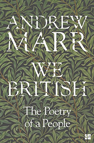 Book cover with green foliage background and white text: “We British”.