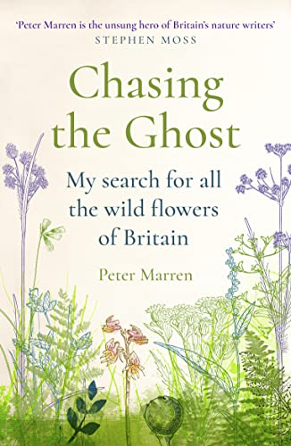 Book cover with floral illustrations and title "Chasing the Ghost.