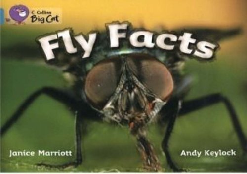 Book cover featuring a close-up photograph of a fly with the title Fly Facts.