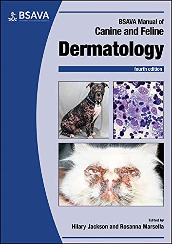 Book cover: BSAVA Manual of Canine and Feline Dermatology, fourth edition.