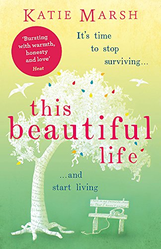 Book cover with illustrated tree, bench, and title "This Beautiful Life".