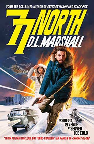 Book cover: two figures running amidst explosions and a snowy landscape.
