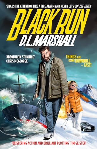 Book cover: man and woman in snowy, stormy landscape with a ship.