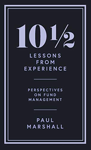 Book cover: "10½ Lessons from Experience" by Paul Marshall, dark background.