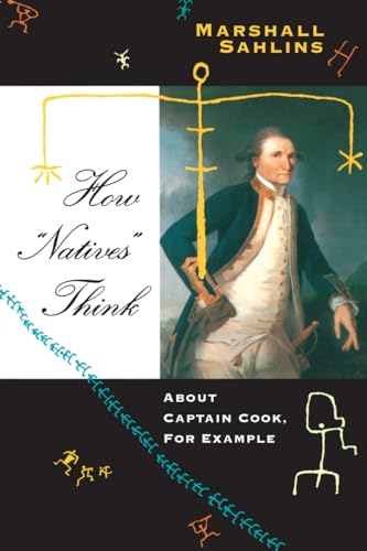 Book cover: portrait of Captain Cook with abstract markings and text.