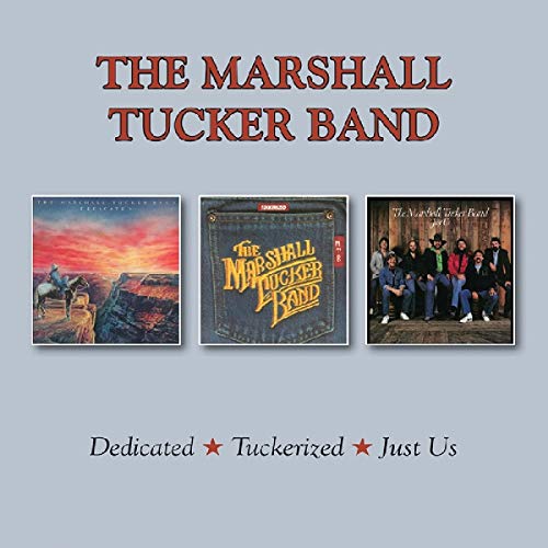 Album cover showing three Marshall Tucker Band records titled Dedicated, Tuckerized, and Just Us.