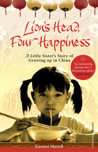 Book cover featuring a young Chinese girl eating noodles with red lanterns above.